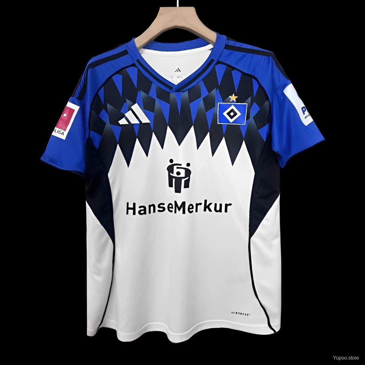 Camiseta de fútbol Hamburger SV 2025/26 LOCAL MANGA CORTA VERSION FAN